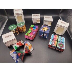 Versatile Magic Cube - 3D Puzzle Cubes - Fidget Toys Lot of 5 Puzzles